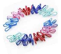 Lot de 20 pinces pour sacs alimentaires avec revêtement en acier et PVC pour le stockage des aliments