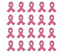Lot de 20 Pins Octobre Rose RubanBroche Octobrerose Badge Cancer du Sein Broches en Forme broches pour la Sensibilisation Santé des Femmes Suscitant un Événement Caritatif