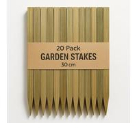 Lot de 20 piquets de chantier en bois traité, 30 cm