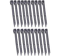 Lot de 20 piquets de pelouse noire - Piques flexibles pour bordure de jardin pour créer des boundaries de paysage naturel.