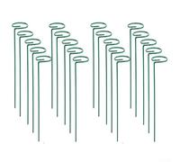Lot de 20 piquets de support pour plantes vertes de 45 cm - Cadre d'escalade en fer pour tomates et orchidées, poteaux de fixation pour la croissance des légumes