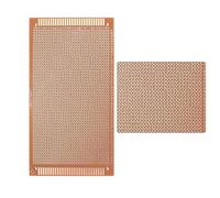 Lot de 20 planches d'expérimentation PCB en cuivre simple face pour soudure DIY - 7 x 9 cm FR4 en fibre de verre avec tampons pré-étamés, Clear Row/Co