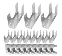 Lot de 20 plaques à clous pour support - Pour réparation et renforcement - Équerre d'installation pour tubes et câbles - Pour plomberie - Installation électrique dans le domaine commercial et privé