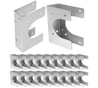 Lot de 20 plaques de support galvanisées pour support - à clous résistante à la chaleur - Pour plomberie et installation électrique dans le domaine commercial et privé