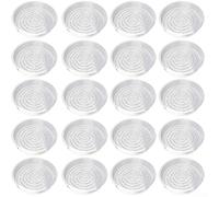 Lot de 20 plateaux de pots en plastique transparent conçus pour la surveillance du niveau d'eau et l'inspection des racines dans l'entretien des plantes d'intérieur et d'extérieur (30 cm)