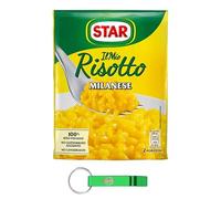 Lot de 20 plats milanais au risotto crémeux au safran 100 % italiens 175 g + porte-clés Beni Culinari
