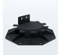 Lot de 20 plots 30-60 mm pour terrasse bois et composite Noir, Unités - 20 plots