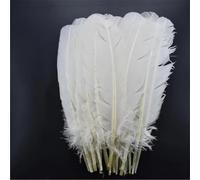 Lot de 20 plumes blanches de coq d'oie et de faisan plumes d'autruche