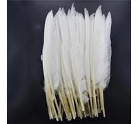 Lot de 20 plumes blanches de coq d'oie et de faisan plumes d'autruche