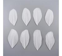 Lot de 20 plumes blanches de coq d'oie et de faisan plumes d'autruche