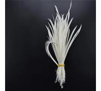 Lot de 20 plumes blanches de coq d'oie et de faisan plumes d'autruche