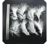 Lot de 20 plumes de coq et de faisan blanches, plumes d'autruche, de dinde et de poulet, attrape-rêves, accessoires de couture, décoration de mariage, 13-18 cm