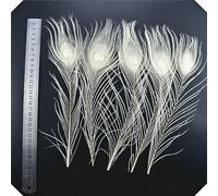 Lot de 20 plumes de coq et de faisan blanches, pour bricolage, attrape-rêves, autruche, dinde, poulet, accessoires de couture, décoration de mariage, 25-30 cm