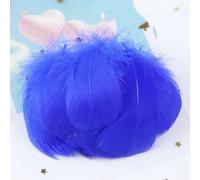 Lot de 20 plumes de faisan bleu royal, plumes d'oie, d'autruche, de coq, pour attaches de mouches, décoration de bijoux, artisanat de fête, Xiao Piao