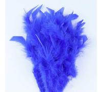 Lot de 20 plumes de faisan bleu royal, plumes d'oie, d'autruche, de coq, pour attaches de mouches, décoration de bijoux, artisanat de fête, huo pian