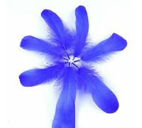 Lot de 20 plumes de faisan bleu royal, plumes d'oie, d'autruche, de coq, pour attaches de mouches, décoration de bijoux, artisanat de fête, ruan piao