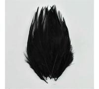 Lot de 20 plumes de faisan noires naturelles, plumes d'autruche, de coq, d'oie, attrape-rêves, décoration, accessoires artisanaux, 10-15 cm