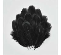 Lot de 20 plumes de faisan noires naturelles, plumes d'autruche, de coq, d'oie, attrape-rêves, décoration, accessoires artisanaux, 4 à 7 cm