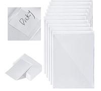 Lot de 20 pochettes auto-adhésives transparentes A6 - Côté étroit ouvert - Durable - À coller - Transparent - 115 x 160 mm