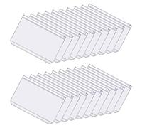 Lot de 20 pochettes classificateur étanche, format A6, 6 trous, PVC, fermeture éclair