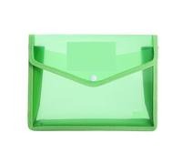 Lot de 20 pochettes en PVC grande capacité, imperméables, for documents A5, classeurs Pour Fournitures(Green)