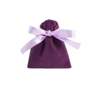 Lot de 20 Pochettes en Velours for Bijoux, avec Ruban et nœud Papillon, for présentation de Cadeaux, Rangement, Cadeaux de Mariage, Voyage pour Bagues(Purple and L Purple,12x15cm)