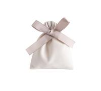 Lot de 20 Pochettes en Velours for Bijoux, avec Ruban et nœud Papillon, for présentation de Cadeaux, Rangement, Cadeaux de Mariage, Voyage pour Bagues(Beige and Champagne,12x15cm)