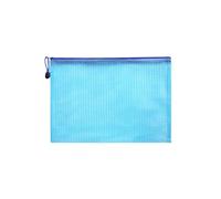 Lot de 20 pochettes transparentes à fermeture éclair A4/A5, étanches et grande capacité, idéales for le bureau Pour Fournitures(Blue,A5)