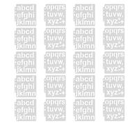 Lot de 20 pochoirs de lettres creux réutilisables pour peinture de l'alphabet pour projets artistiques, carnet de notes, agenda, loisirs créatifs, décorations en PET, taille 12,8