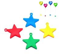 Lot de 20 poids de ballons en forme d'étoile, à l'hélium, poids colorés pour mariage, anniversaire, fête, fiançailles, Saint-Valentin, enfants, célébrations