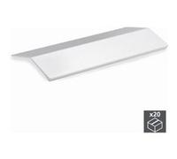 Lot de 20 poignées adhésives Tulip2 en aluminium finition anodisé mat L 62 mm - 9162562