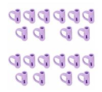 Lot de 20 poignées de crayon ergonomiques TPR confortables pour écrire à la main, aide à la posture pour droitiers et gauchers pour étudiants et adultes (violet)