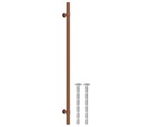 Lot de 20 poignées de meuble en acier inoxydable bronze - Espacement 320 mm - Vintage - En forme de T - Pour armoire, tiroir, commode, cuisine - Avec vis découpables - Pour salle de bain, salon
