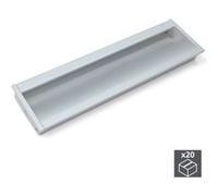 Lot de 20 poignées pour meuble Bologna EMUCA en aluminium anodisé mat avec entraxe 160 mm - 9163062 Anodisé mat G