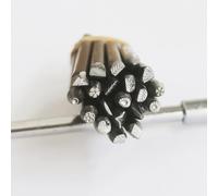 Lot de 20 poinçons en acier de 4 mm en forme de fleur - Kit d'estampage pratique en métal - Outils d'estampage de bijoux pour bagues, bijoux, loisirs créatifs (B-20 pièces)