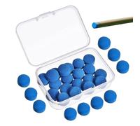 Lot de 20 Pointes à Visser, Pointes de Queue de Billard Bleues de Remplacement avec boîte de Rangement pour queues de Billard et billard 13 mm