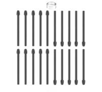 Lot de 20 Pointes de marqueur de Rechange pour BOOX Pen Plus, Pen2 Pro, Stylo Triangulaire et Pointe de Stylet Ronde Softer, Pointe (20 pièces/Noir)