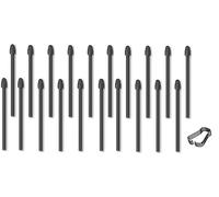 Lot de 20 pointes de stylo remarquables, pointes de rechange pour 2 marqueurs et pointes de stylo, durables et pointes de stylo Remarkable Plus avec outil (20 pièces/noir)