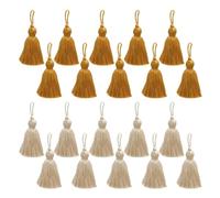 Lot de 20 Pompons Marque-Pages, Porte-Clés, Glands Décoratifs, Bracelets, pour Sacs d'École et Sacs à Dos