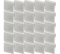 Lot de 20 porte-capsules carrés avec inserts en mousse réglables pour un rangement sécurisé des pièces de monnaie de 16 à 40 mm de diamètre (20/25/30/35/40 mm)