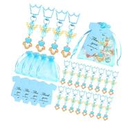Lot de 20 porte-clés faits à la main avec cartes pour fêtes prénatales et baptêmes, cadeaux de retour d'invités, souvenir de mariage, remise de diplôme, fournitures de fête