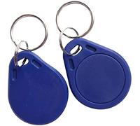 Lot de 20 porte-clés UID programmables et inscriptibles RFID 13,56 MHz RFID Uid - Bloc interchangeable - 0 étiquettes inscriptibles - Carte IC NFC - Contrôle d'accès - Porte-clés intelligent (bleu)