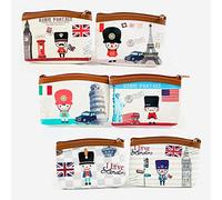 Lot de 20 porte-monnaie British Style - Détails originaux pour les invités de mariage, cadeaux bon marché pour les communions et les anniversaires d'enfants