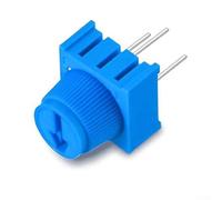 Lot de 20 potentiomètres 1K 10K 50K 100K Ohm Trim avec bouton bleu résistances variables pour projets Arduino, compact 9,5 x 9,5 x 5 mm, rotation à 270 degrés (1K10K50K100K)