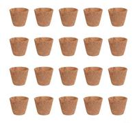 Lot de 20 pots de pépinière en fibre de coco pour variétés de myrtilles offrant intégrité pendant l'établissement et la croissance précoce (XL 30,5 x 25,4 cm)