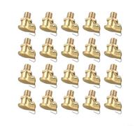 Lot de 20 pots d'huile en laiton M6 x 1 mm avec bouchon à ressort à rabat, huileurs en alliage galvanisé pour moteur Hit and Miss