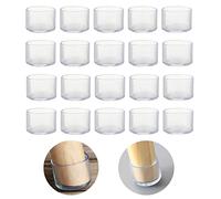 Lot de 20 protecteurs de Pieds de Chaise Ronds en Silicone de 40 mm pour Pieds de Chaise, Capuchons de Pieds de Tabouret pour éviter Les Rayures sur Le Sol en Bois Dur et réduire Le Bruit