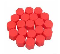 Lot de 20 protections élastiques en silicone pour écrous de 21 mm de diamètre compatibles avec jantes OEM et pièces de rechange (rouge)