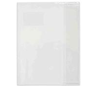 Lot de 20 Protège-cahiers PVC luxe 17x22 cm 20/100e - Cristal incolore Elba