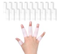 Lot de 20 protège-doigts en silicone pour protéger les doigts - Soulage les fissures et les callosités